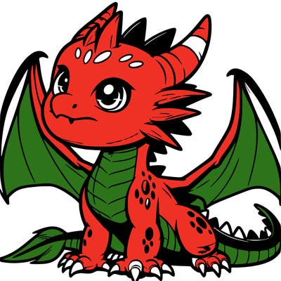 fierce baby night dragon