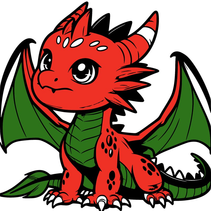 fierce baby night dragon