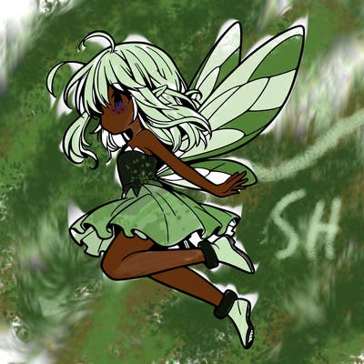 manga fairy flying
