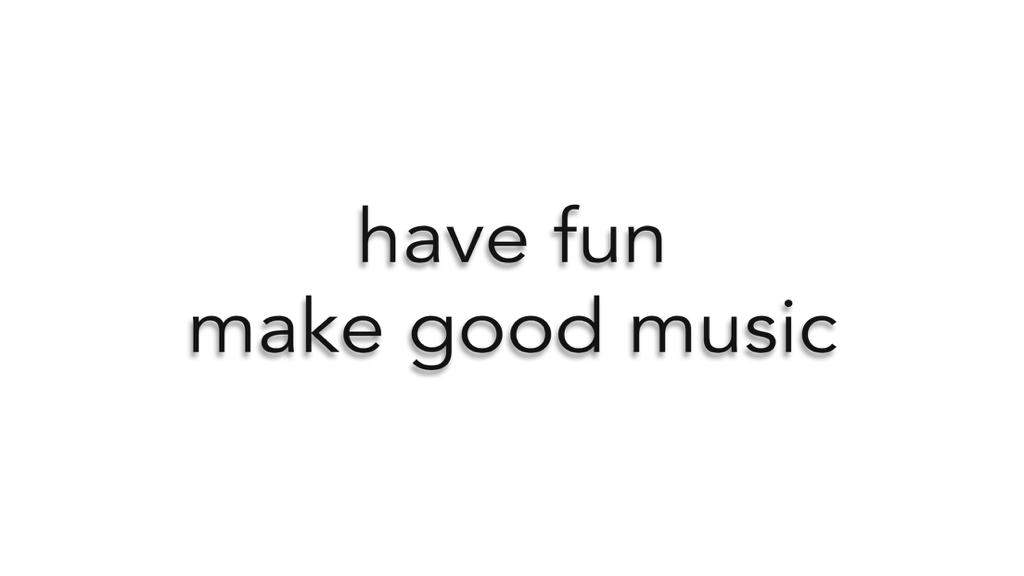 goodEar Pro - Ear Training - A minimalist screen from the goodEar Pro app with the text have fun make good music