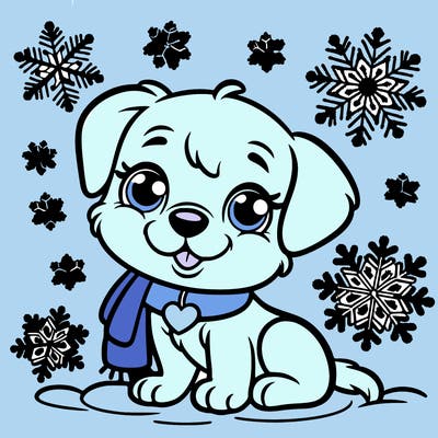 snowflake puppy