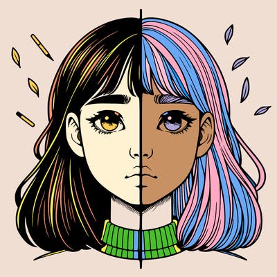 realistic girl split