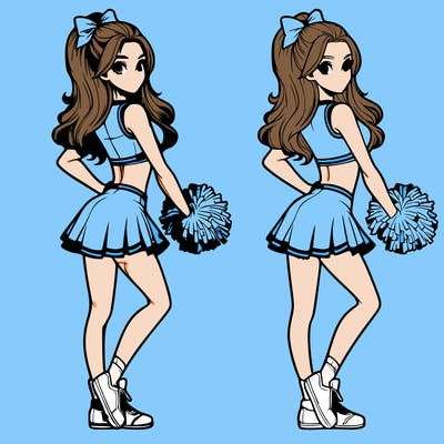 realistic cheerleader