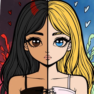 realistic girl split