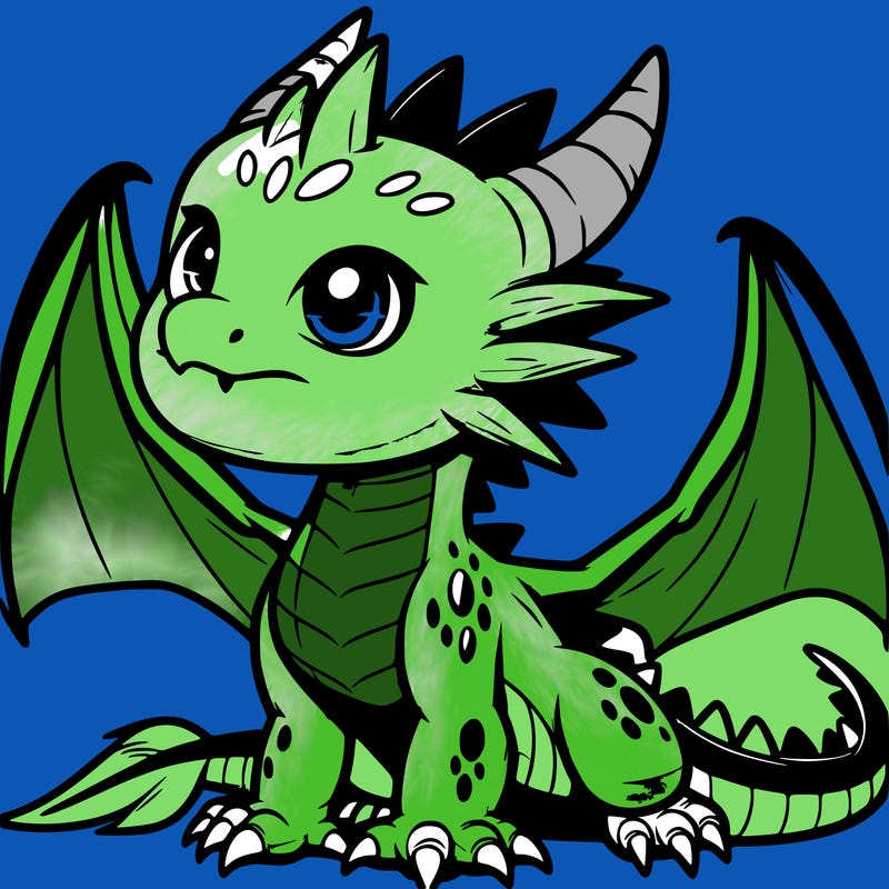fierce baby night dragon