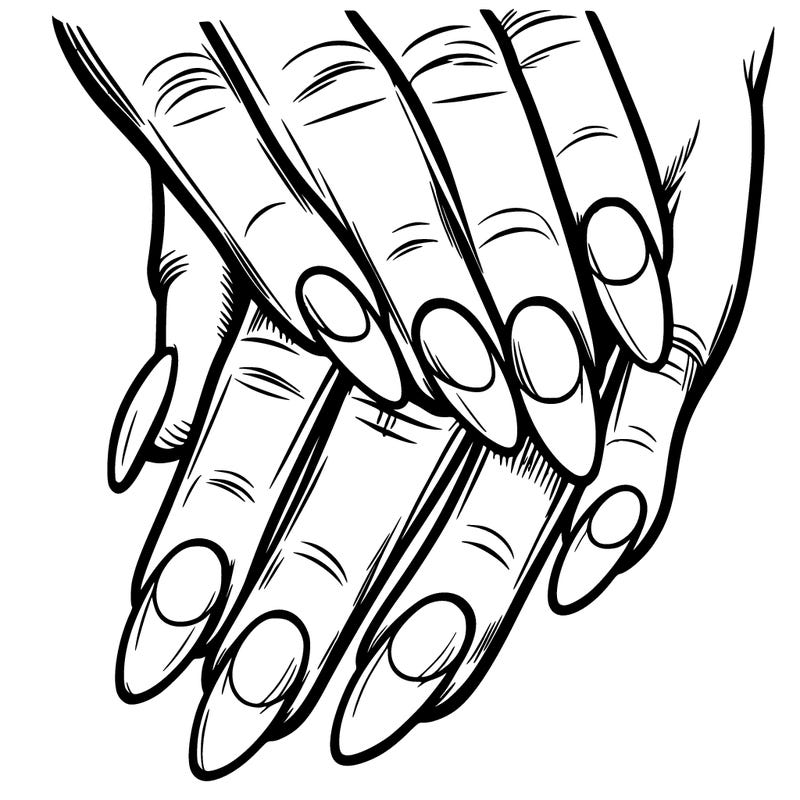 short almond nails with french tips all white