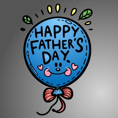happy fathers day ballon