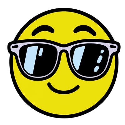 emoji with sunglasses