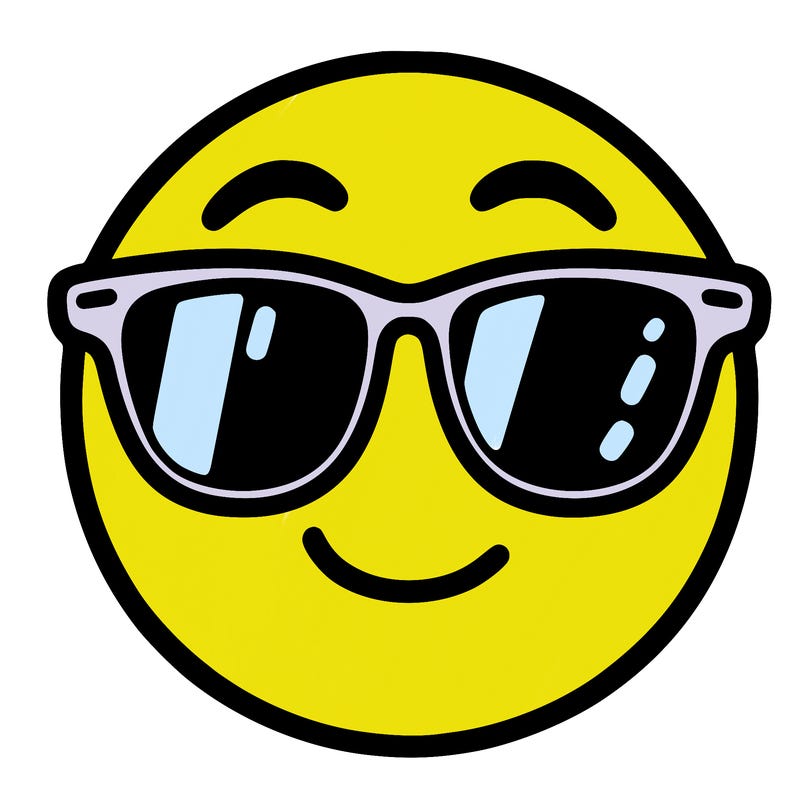 emoji with sunglasses