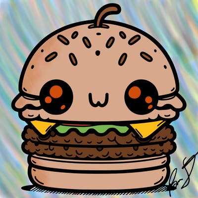 burger cute