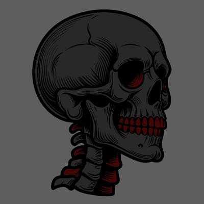 realistic skeleton head