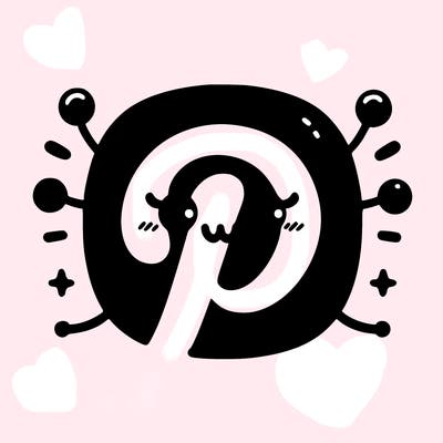 pinterest logo minimalistic