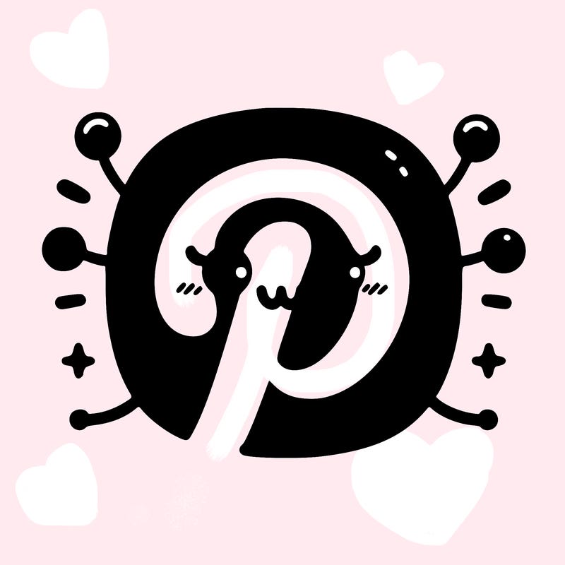pinterest logo minimalistic