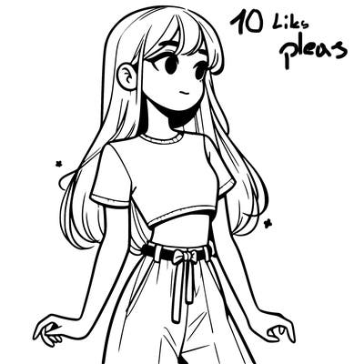 girl in a cute crop top