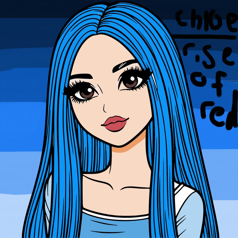 realistic girl with straight and long hair