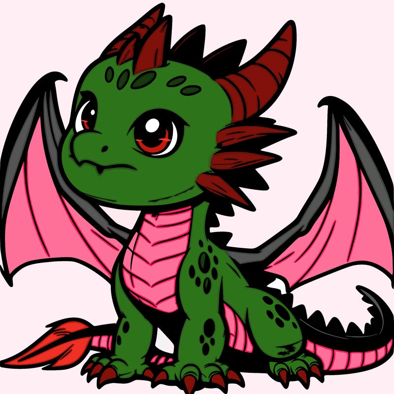 fierce baby night dragon
