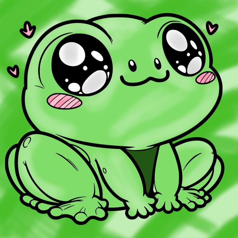 cute frog person realistic