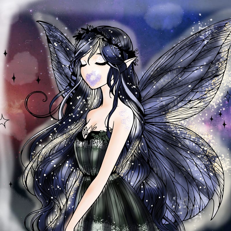 ethereal realistic fairy girl