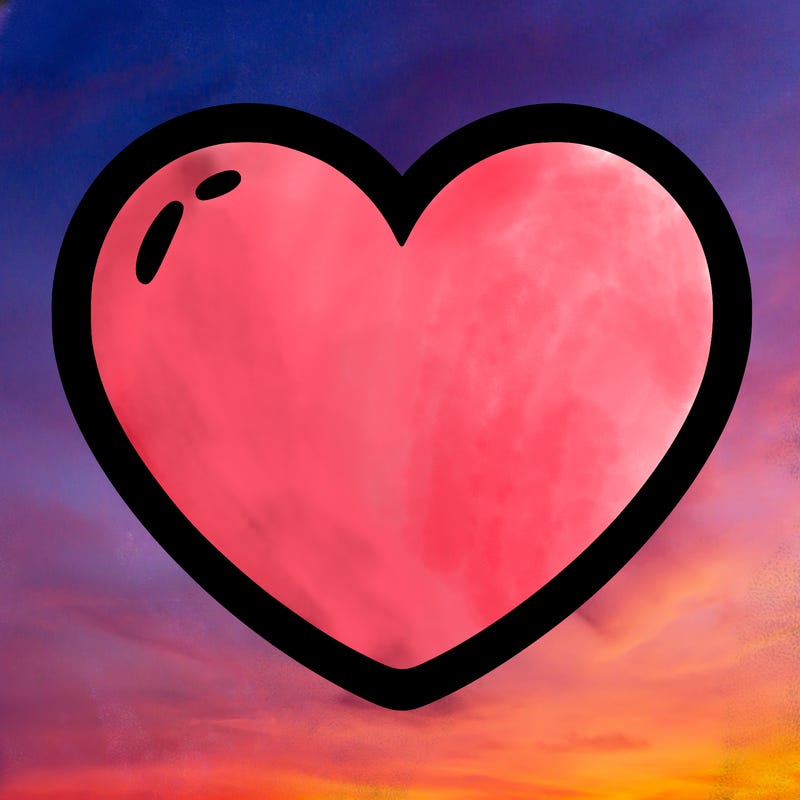 a blank heart