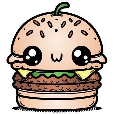 burger cute