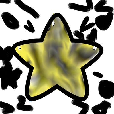 a blank star