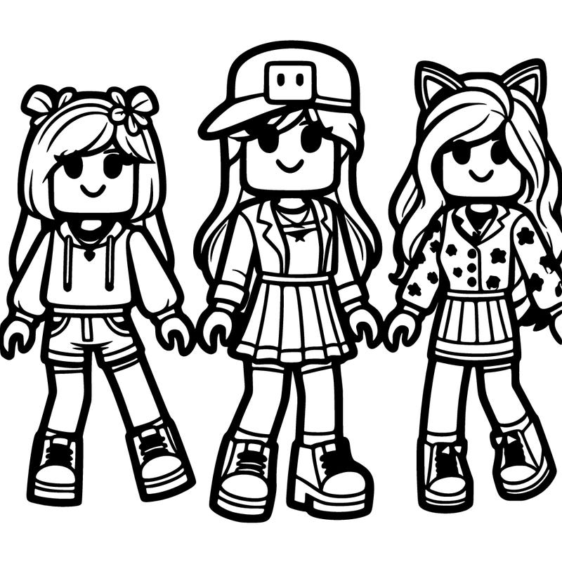 cute roblox girls