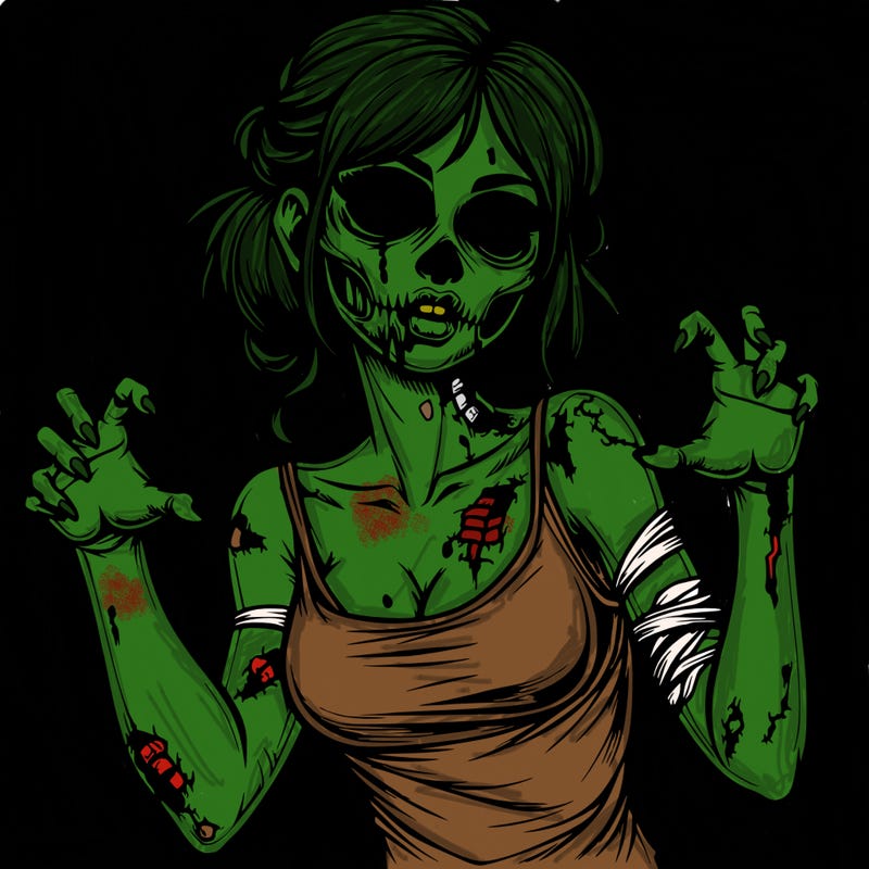 realistic zombie girl