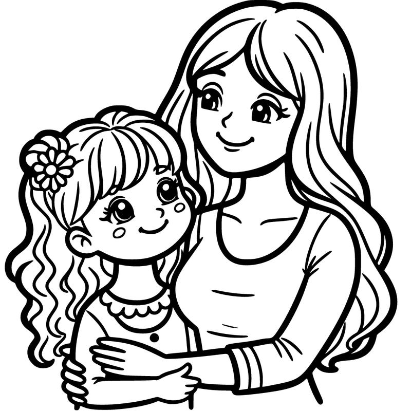 mom and daughter