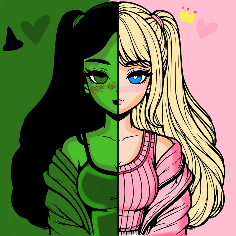 realistic girl split