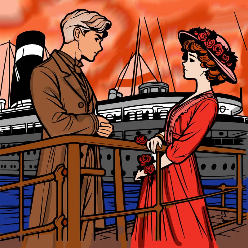 rose and jack from titanic