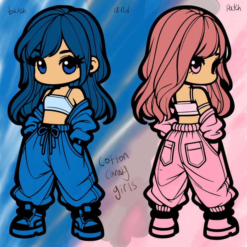 girl in crop top and baggy pants