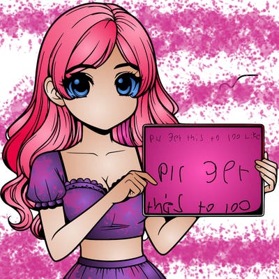 realistic pretty girl holding blank sign