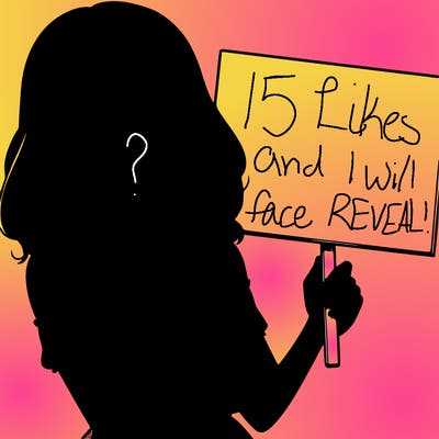 realistic pretty girl holding blank sign