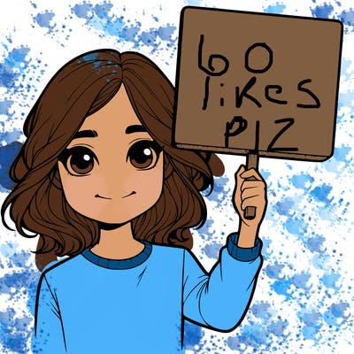 realistic girl holding up a sign