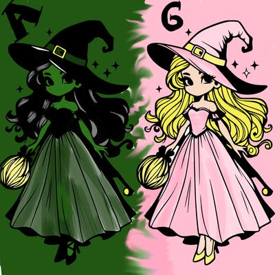 beautiful wicked witch. from wicked