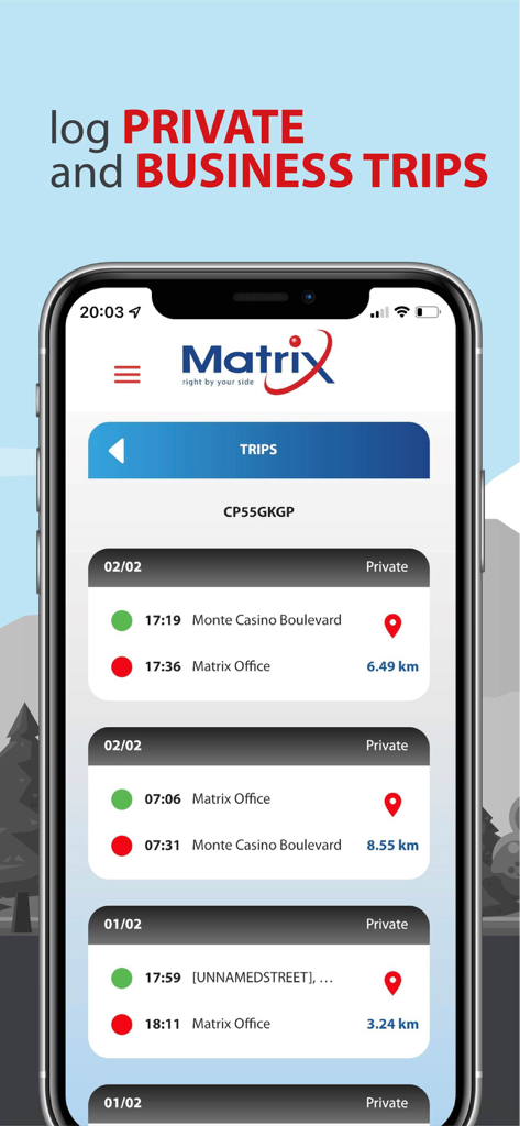 Matrix Vehicle Tracking - Business App | MWM