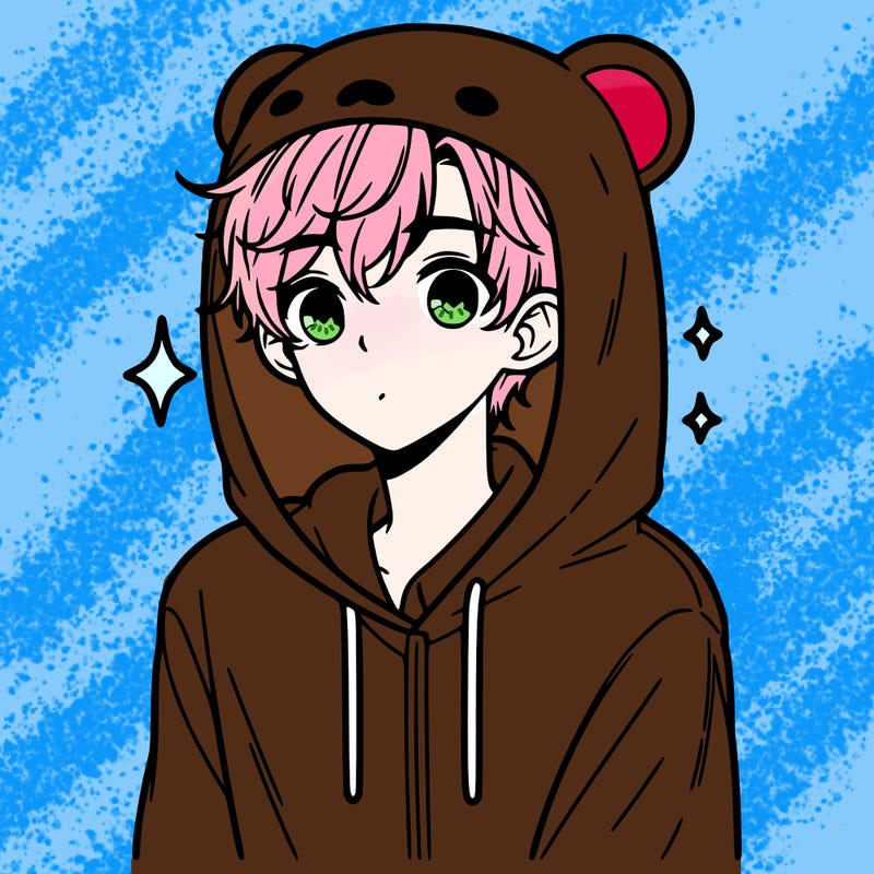 a 17 year old boy in a cute animal hoodie