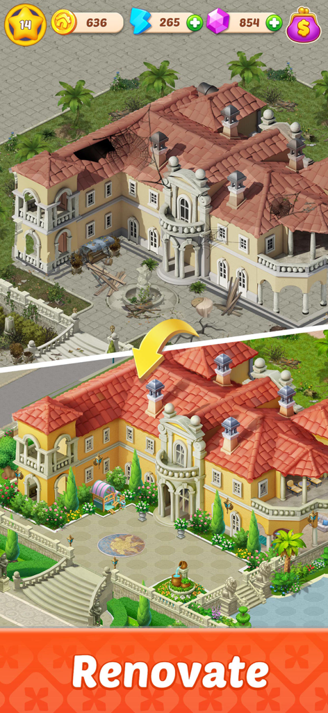 Happy Merge House - Before and after comparison of a luxury house renovation in Happy Merge House