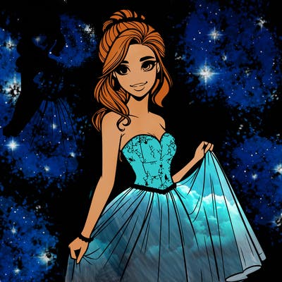 1 realistic girl in prom dress