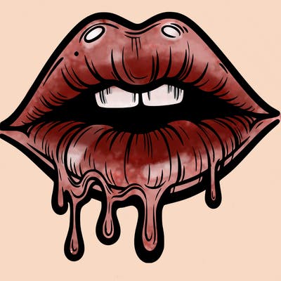 lips that look realistic and drip