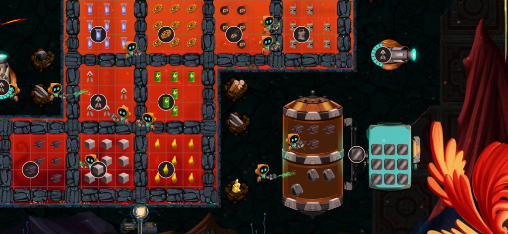 Illuminaria - Pequeños robots administrando recursos y construyendo bases en Illuminaria