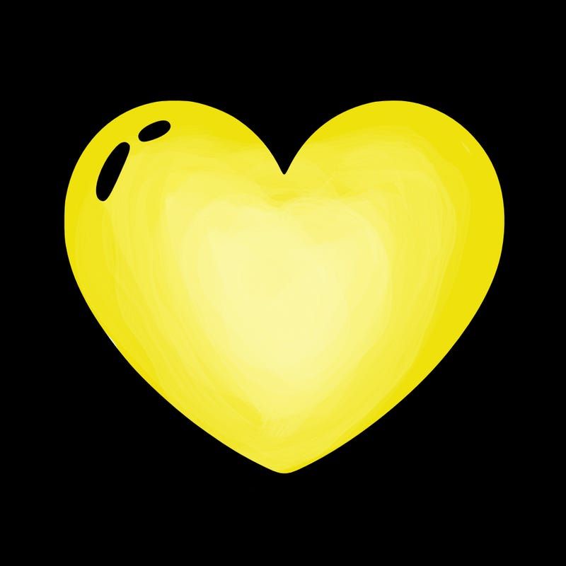 a blank heart