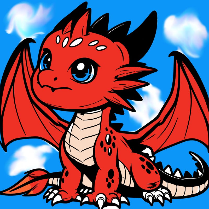 fierce baby night dragon