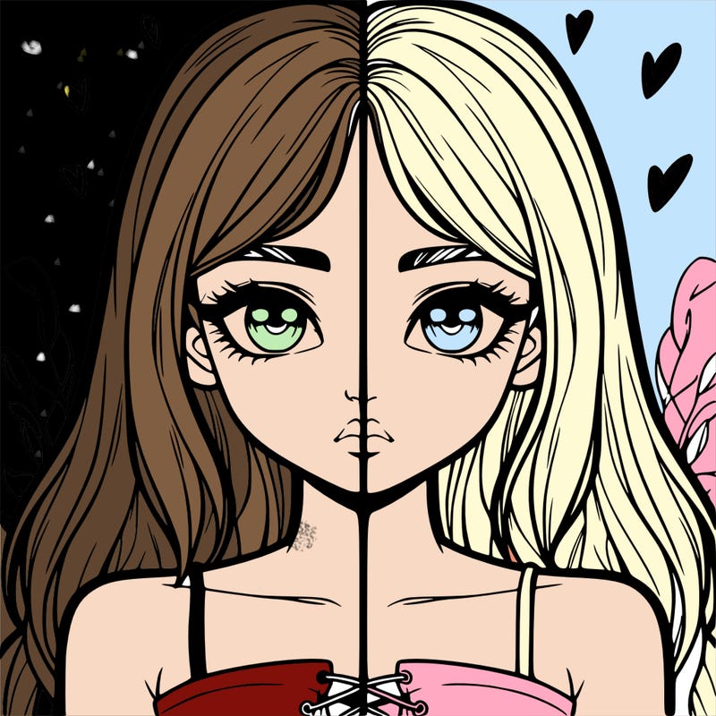 realistic girl split