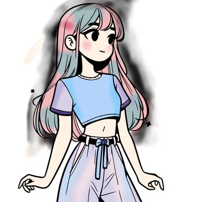 girl in a cute crop top