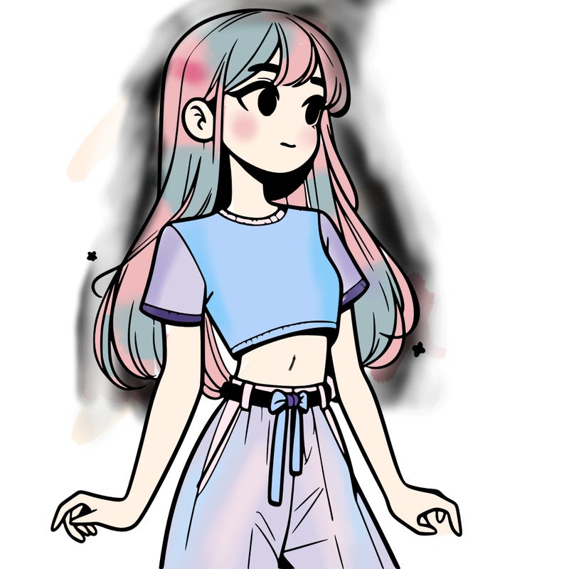 girl in a cute crop top