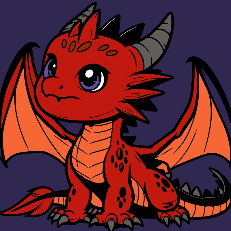 fierce baby night dragon