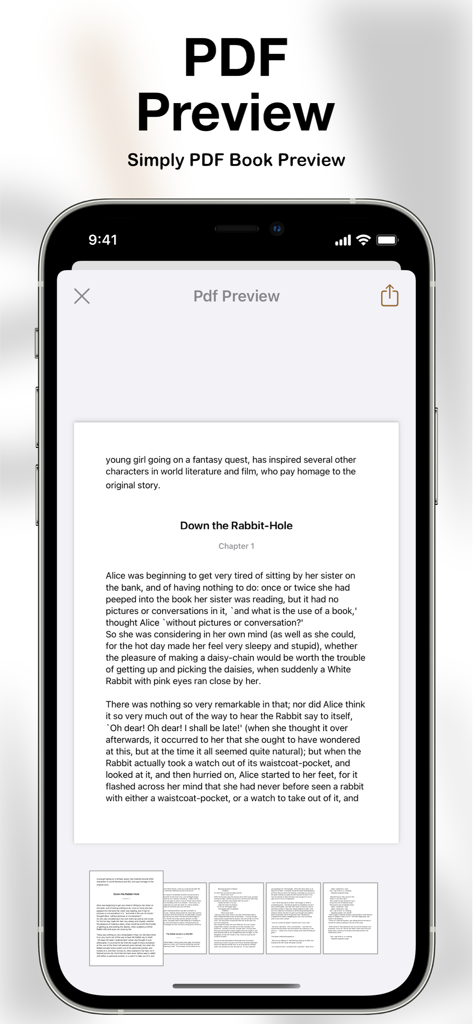 eScribo - PDF book preview feature in the eScribo writing app