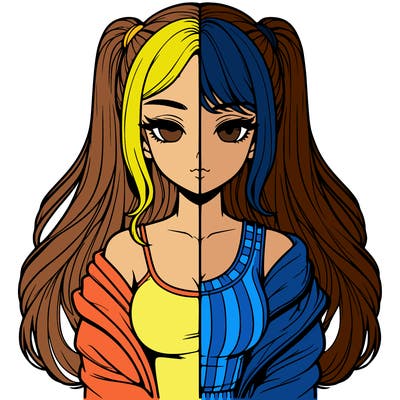 realistic girl split