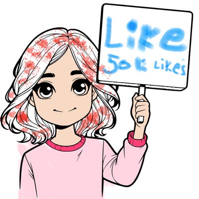 realistic girl holding up a sign